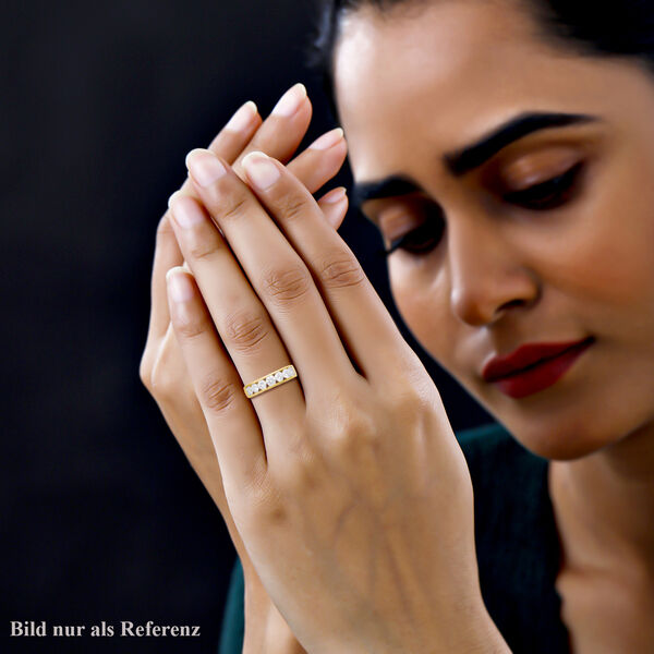 LUXURIANT IGI zertifizierter SI-GH Labor Diamant Ring in 585 Gelbgold - 1,50 ct. image number 10